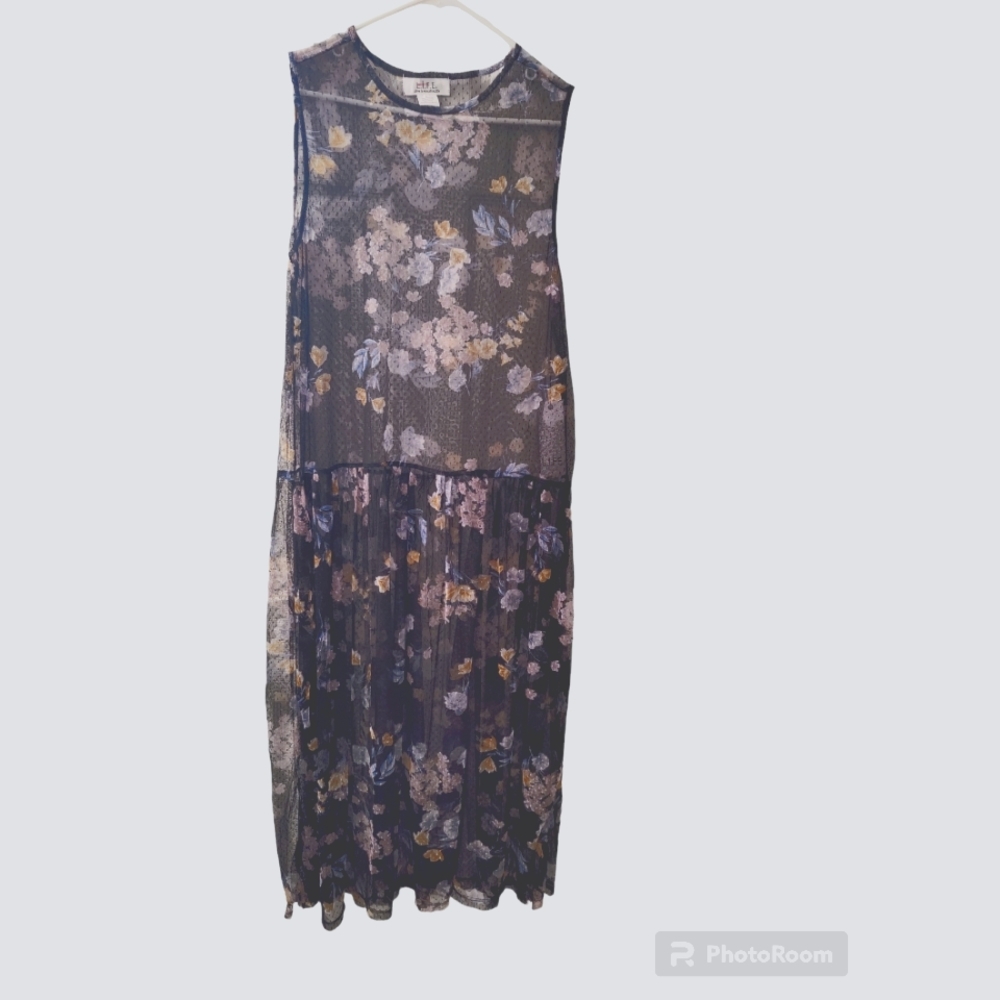 L.i.F.E. FloralDress/ Cover Up NWT Size L
